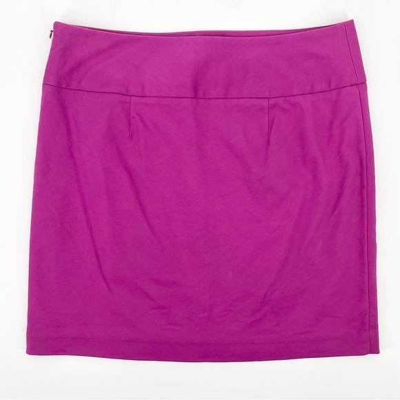 Ann Taylor Factory Magenta Zip-Pocket Mini Skirt - Picture 2 of 5